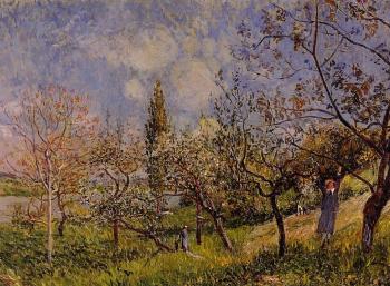 Alfred Sisley : Orchard in Spring